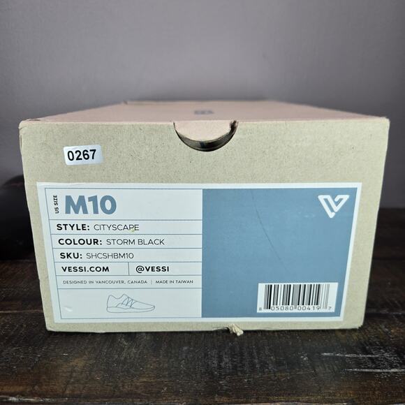 Vessi Cityscape Mens Size 10 Lace Up Waterproof Shoes Sneakers Black White - Picture 13 of 13